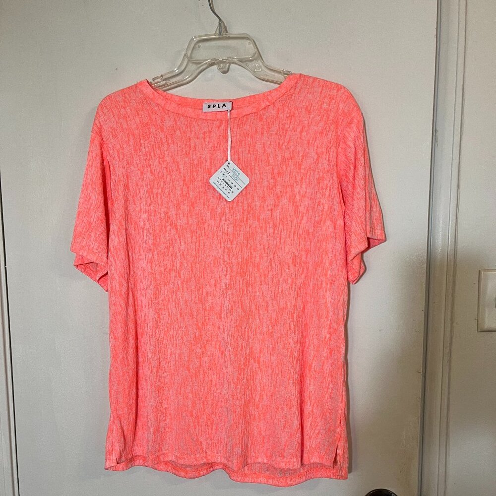 SPLA Bright Neon Women's Blouse Size M, NWT